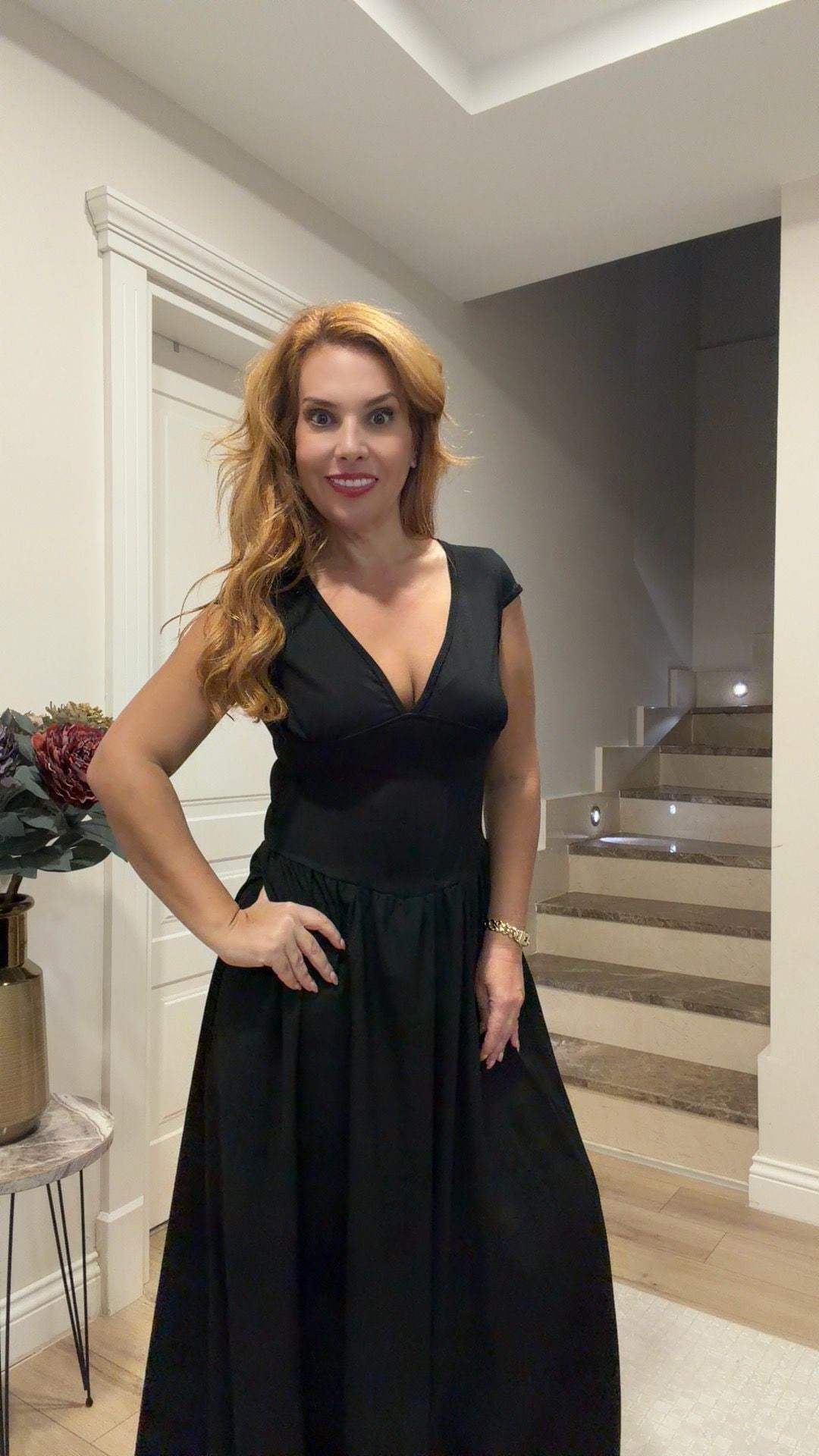 Sandy Prenses Elbise Siyah
