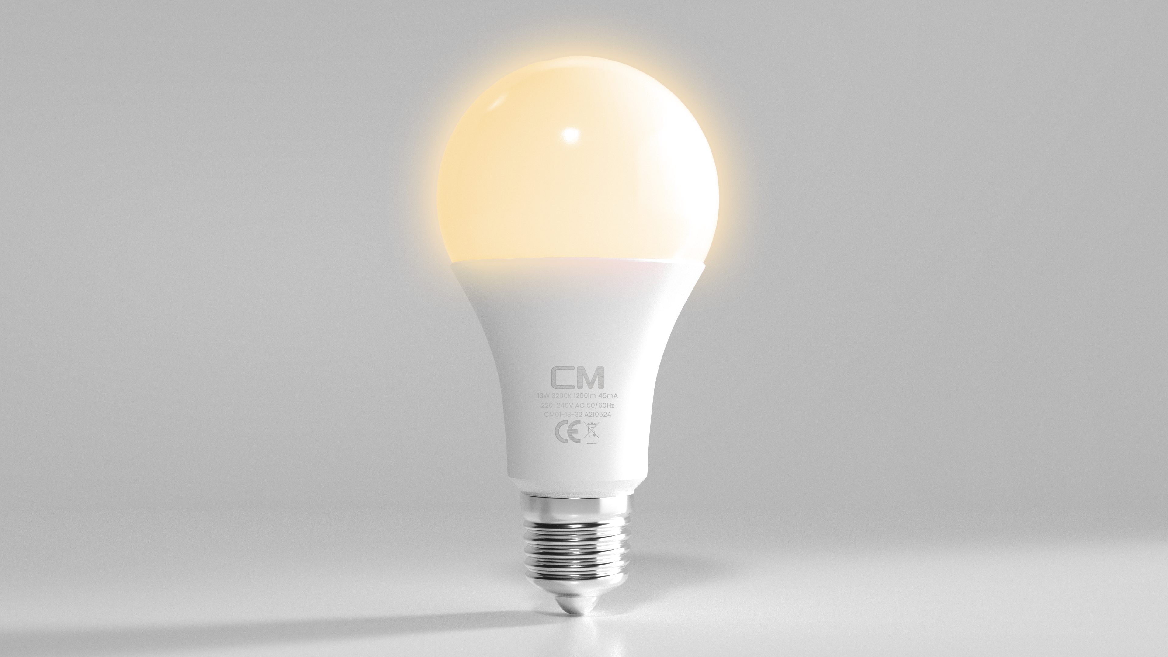 CM 13W E27 LED Ampul 3200K Sarı Işık – Enerji Tasarruflu Uzun Ömürlü Ev Aydınlatma Ampulü