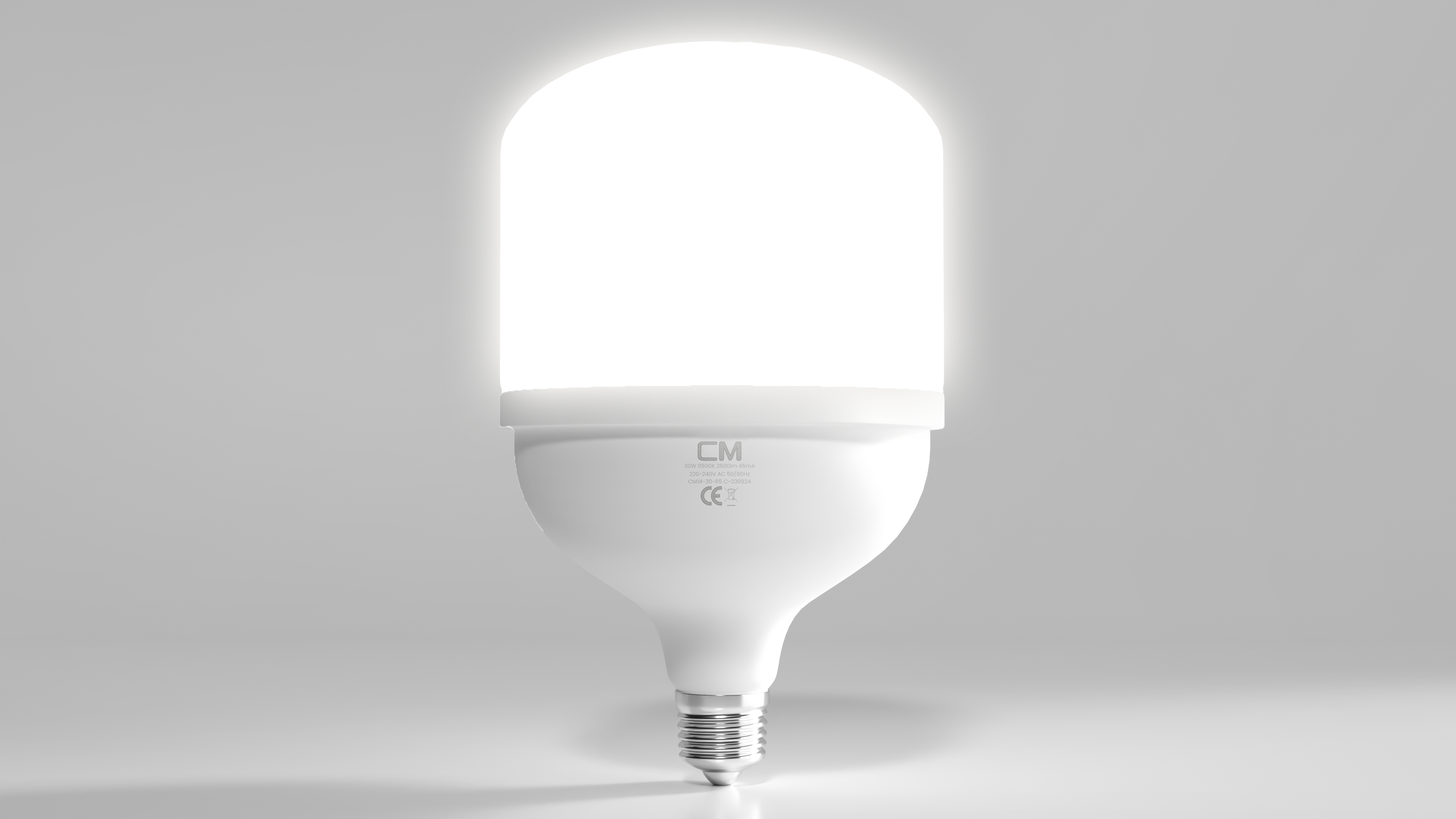 CM 30W E27 Torch Tip LED Ampul 6500K Beyaz Işık – Yüksek Parlaklık Tasarruflu LED Ev Ampulü