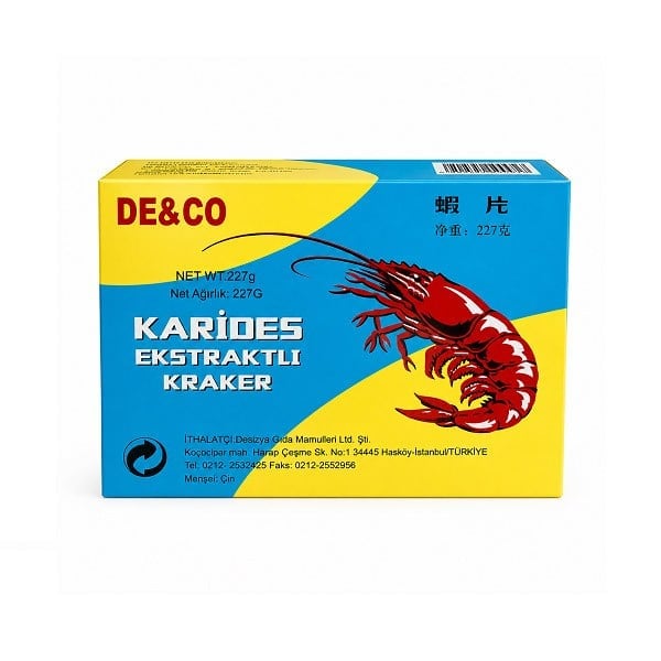 De&Co Karides Ekstraklı Kraker (Beyaz) 227 gr