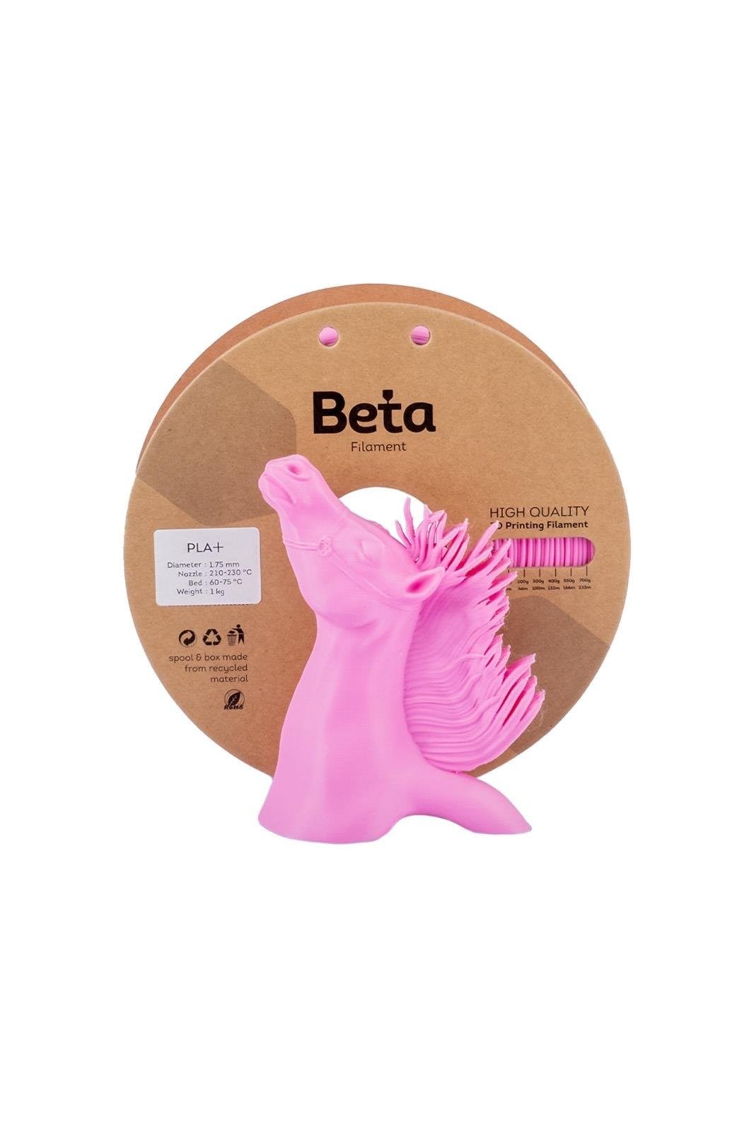 Beta PLA+ Rose Pink Filament 1.75mm 1kg