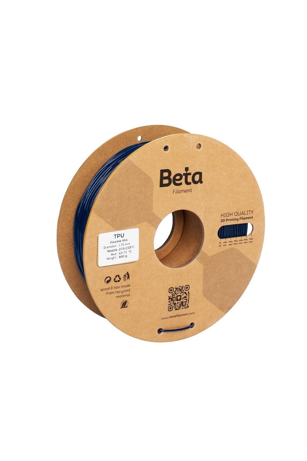 Beta TPU 95A Navy Blue Filament 800 gr