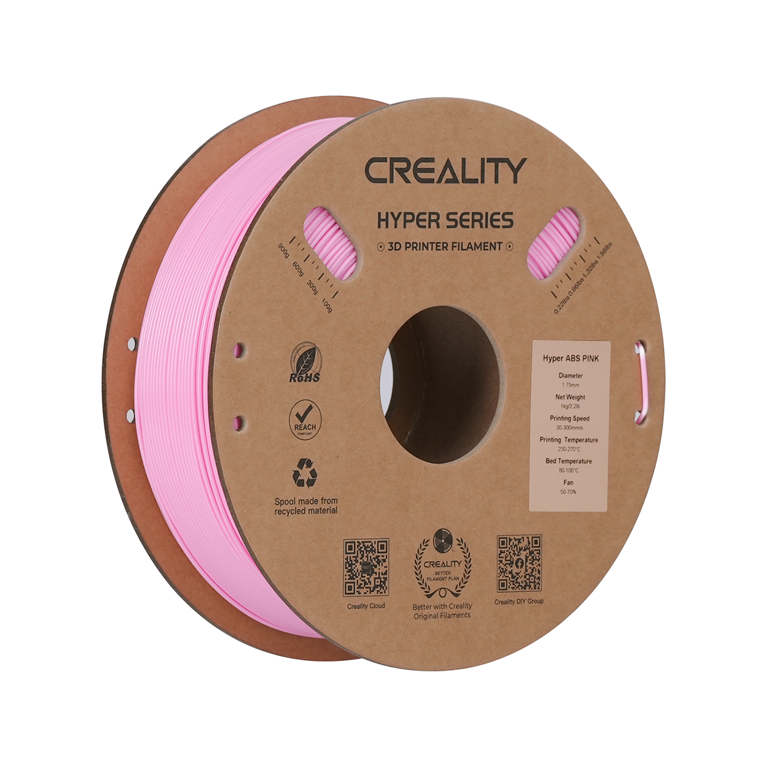 Creality Hyper ABS Pembe Filament 1.75mm 1kg