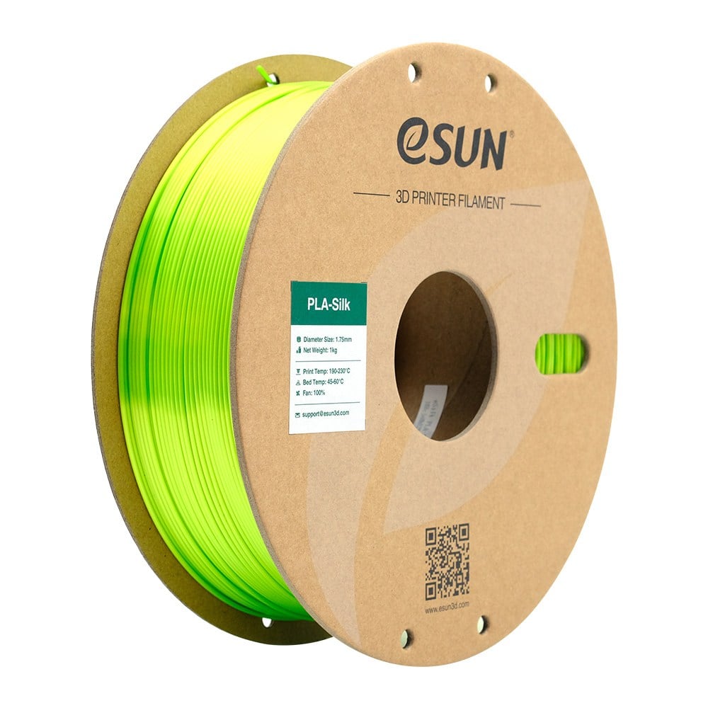 eSun eSilk-PLA Lime Filament 1.75mm 1 Kg