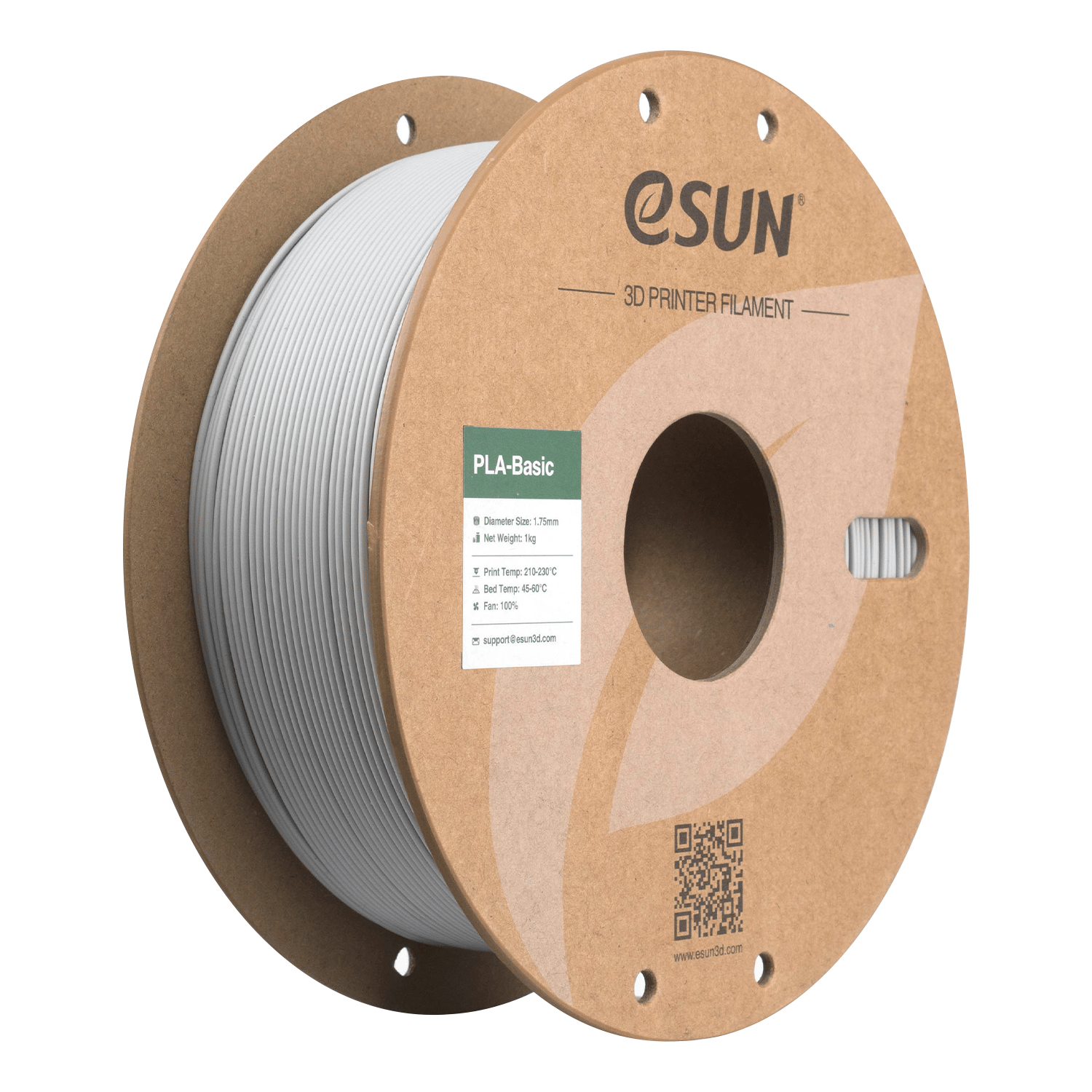eSun PLA Basic Beton Gri Filament 1.75mm 1 Kg