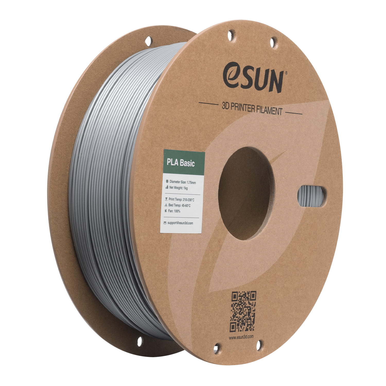 eSun PLA Basic Gümüş Filament 1.75mm 1 Kg