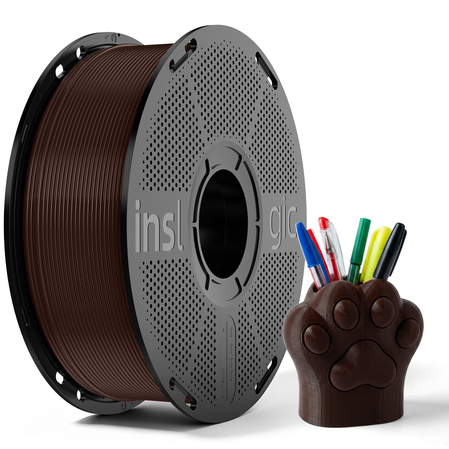 Inslogic PLA Basic Kavrulmuş Kestane Filament 1.75mm 1kg