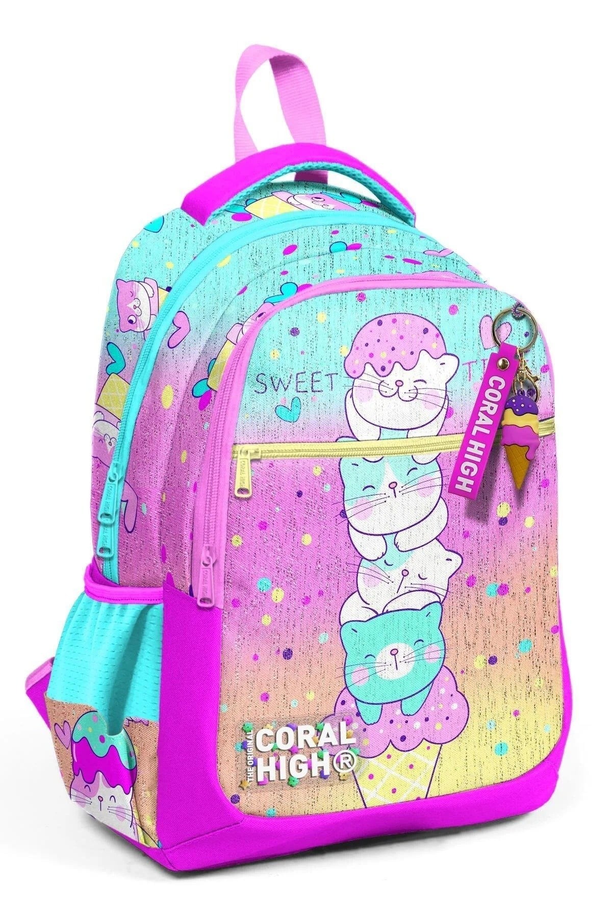 Kids Okul Çantası Dondurmalı Kedi 23648