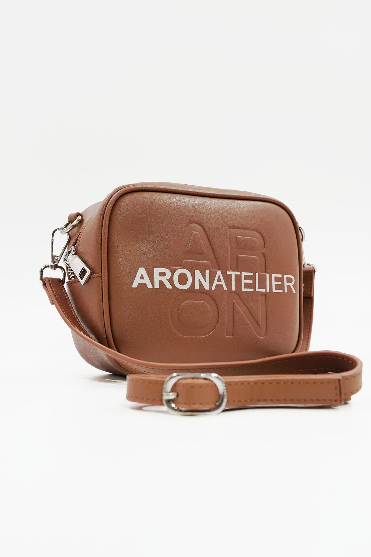 Küçük Boy  Crossbody Çapraz Askılı Kadın Omuz Çantası Taba