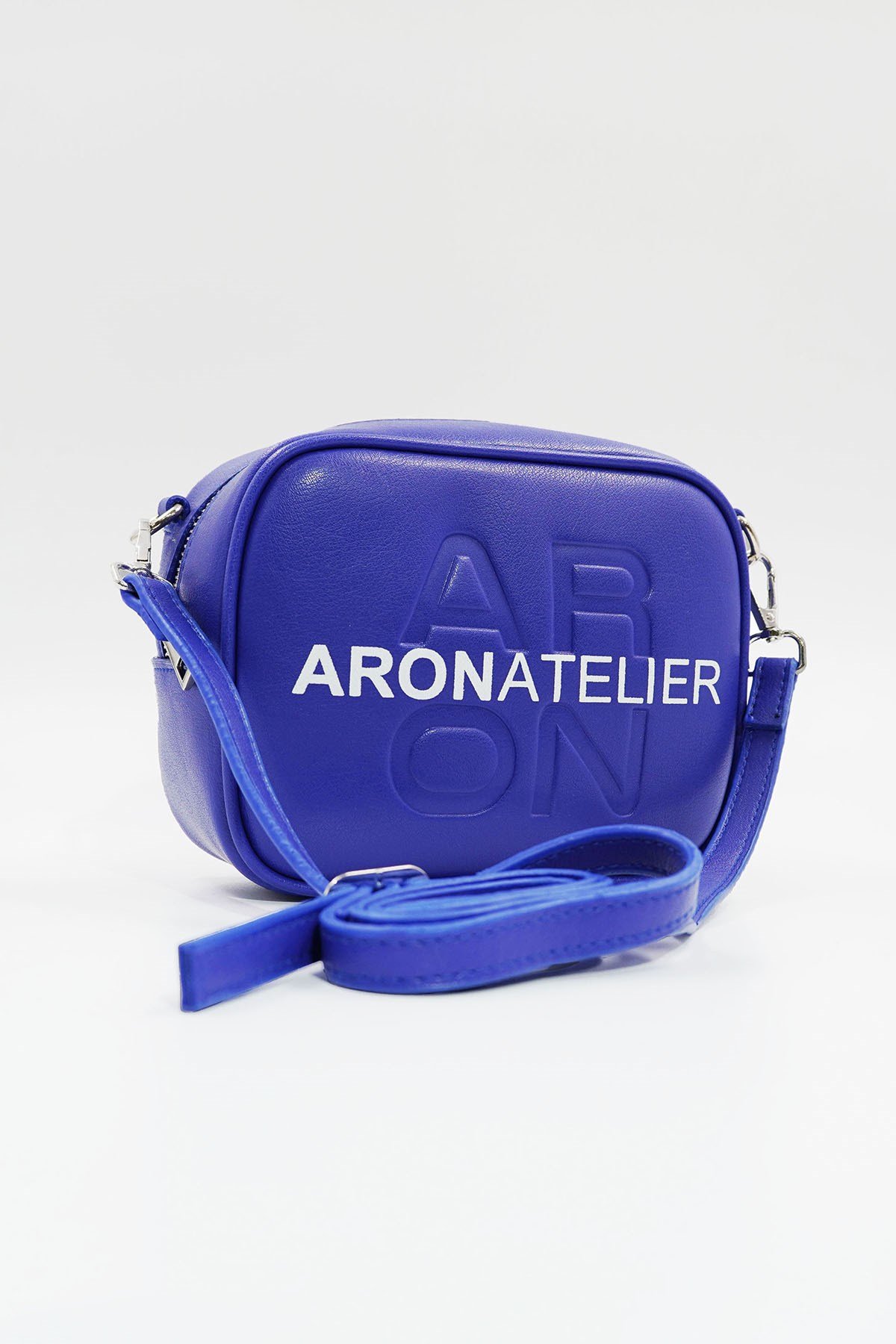 Küçük Boy  Crossbody Çapraz Askılı Kadın Omuz Çantası Saks
