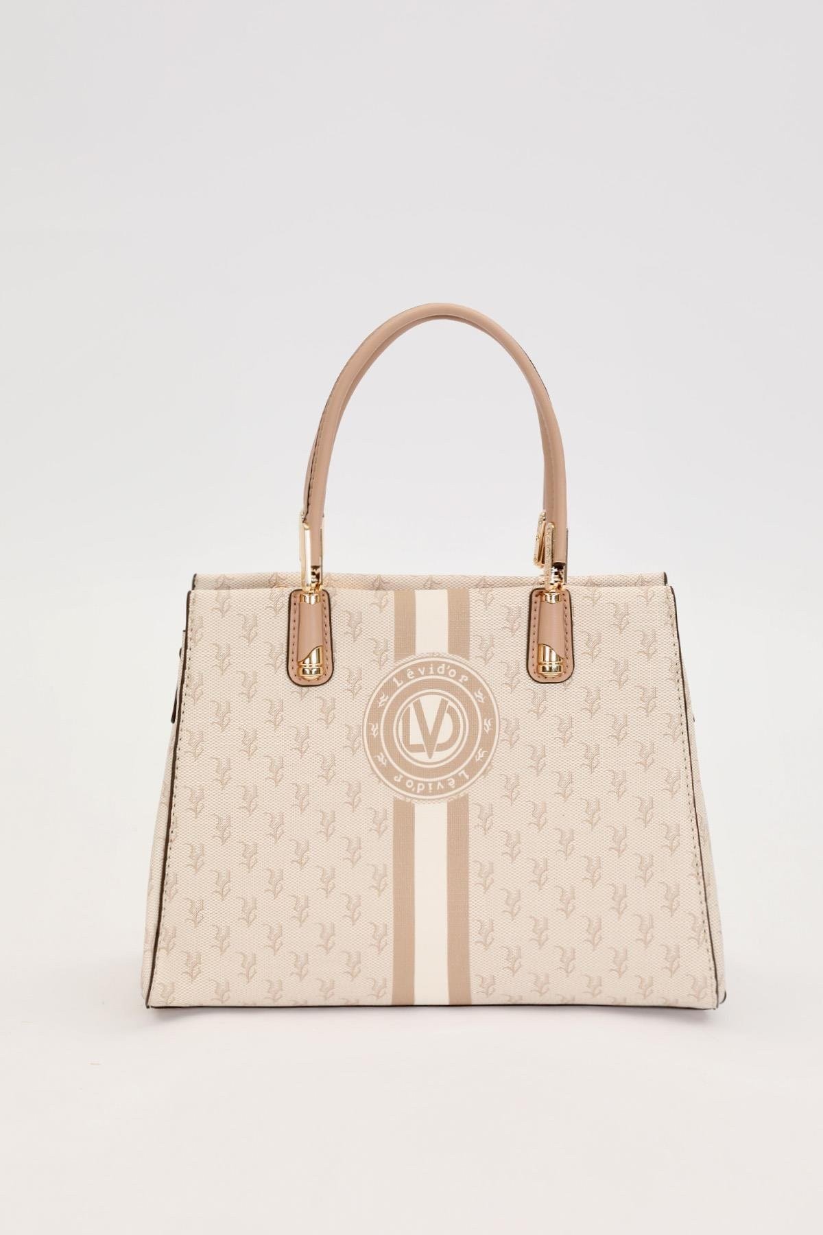 Vizon Monogram Desenli El Çantası