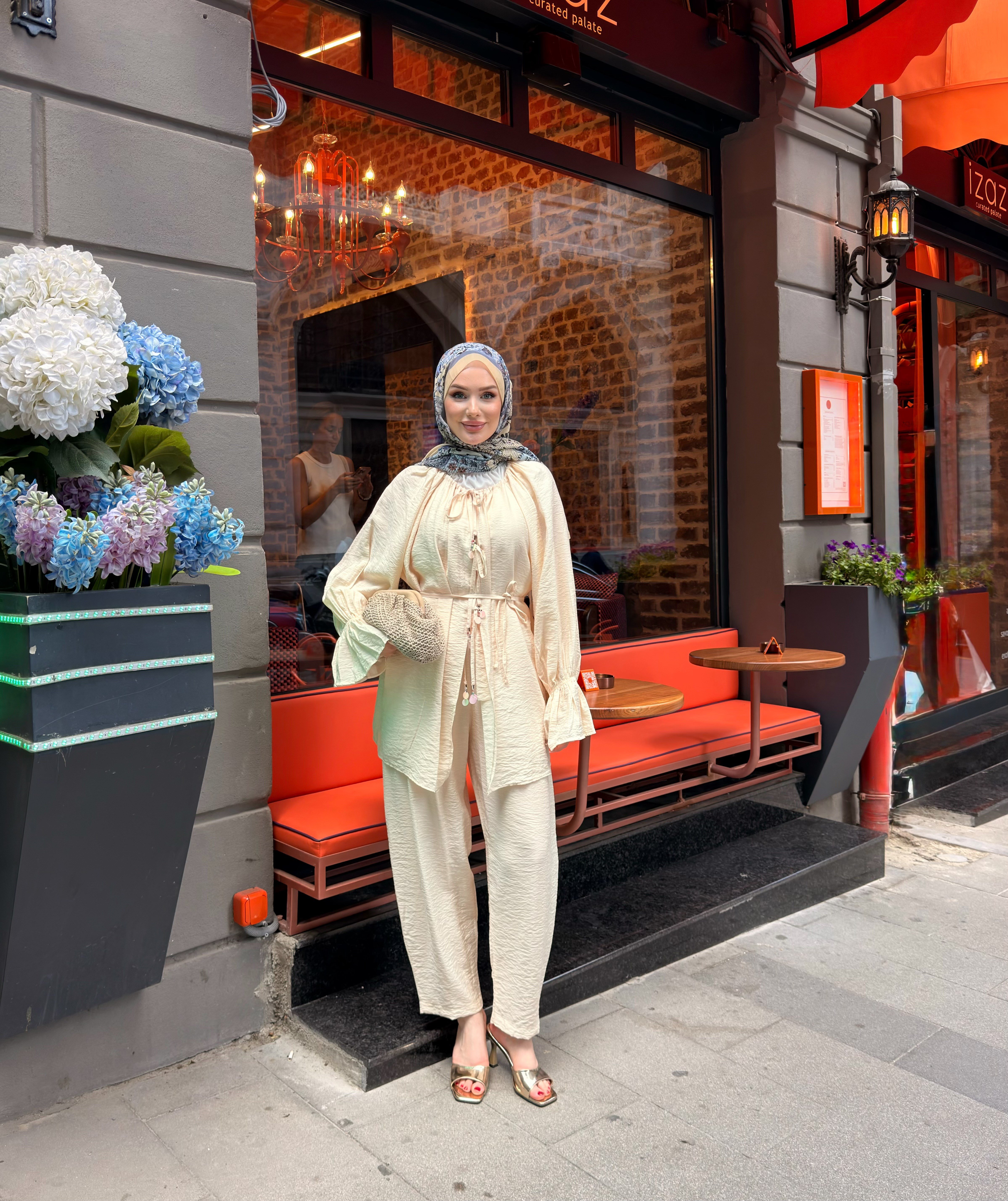 LAİDE PANTOLON TAKIM | SARI