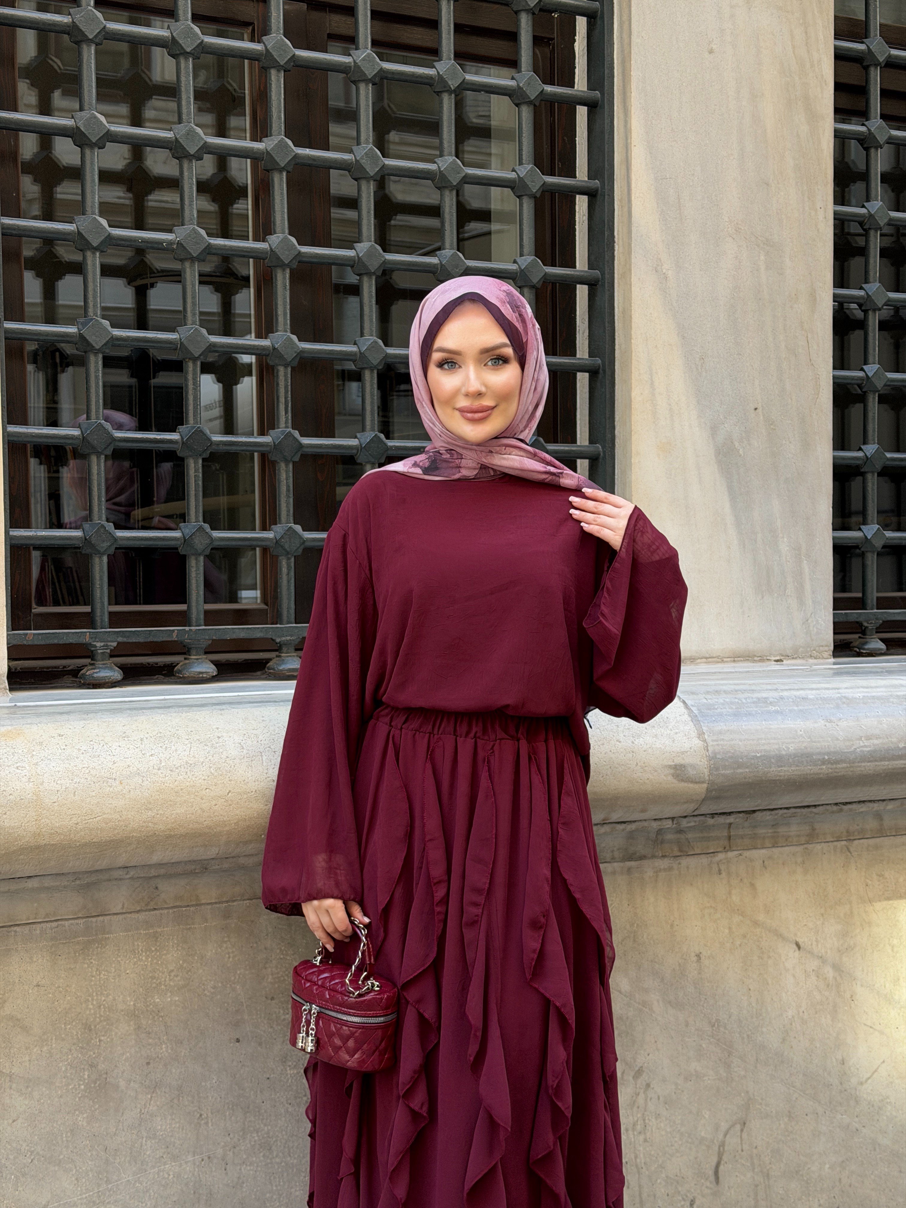 Nova Etekli Takım Bordo