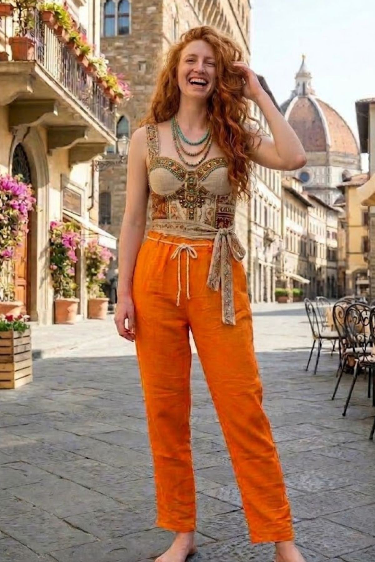 İtalyan Keten Pantolon