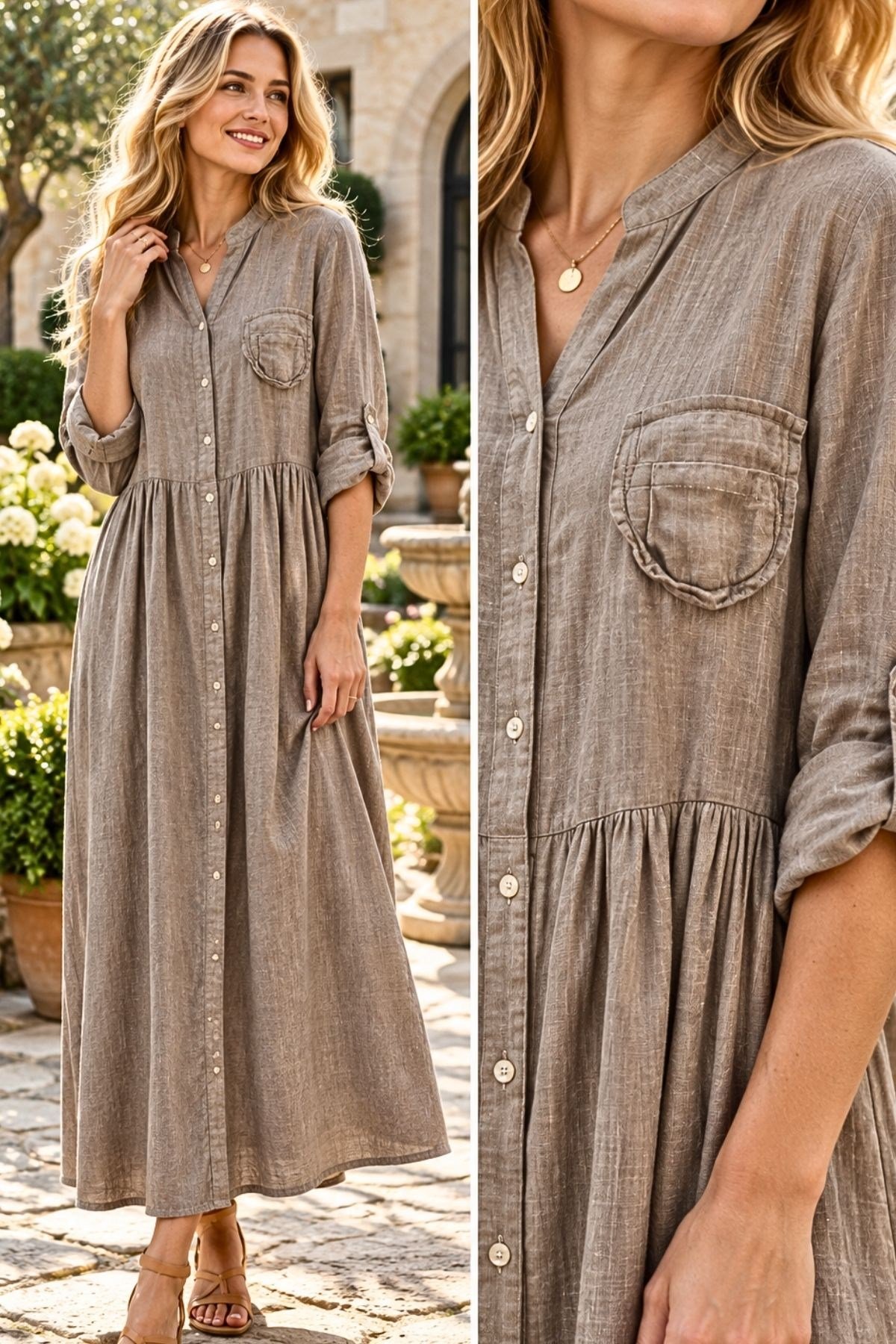 Oversize Kadife Elbise 
