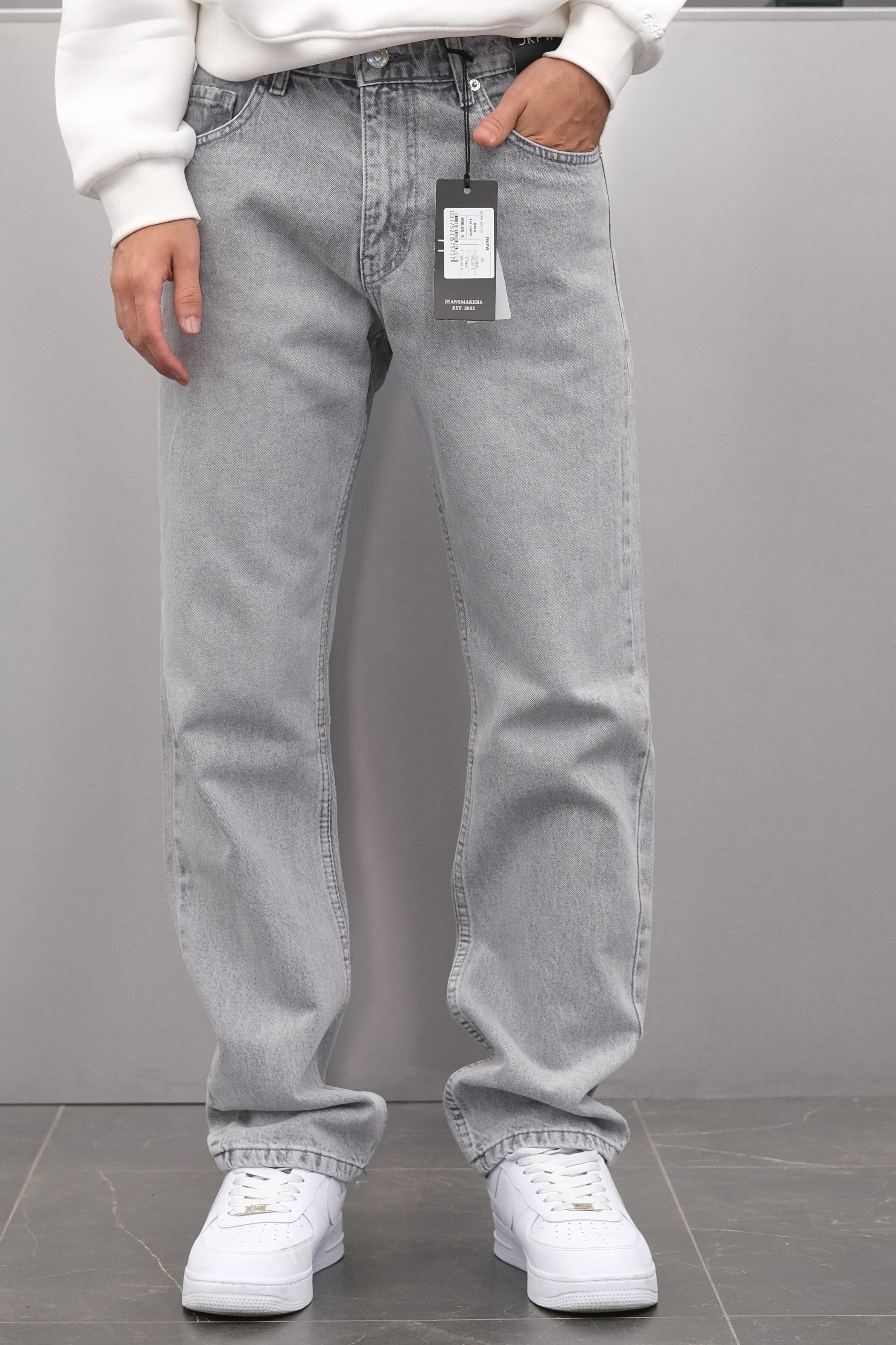AÇIK GRİ BAGGY JEANS