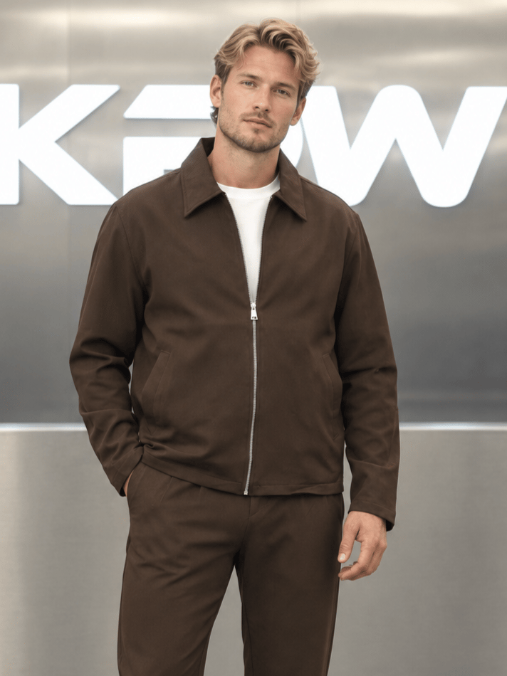 ASTARLI MEVSİMLİK CEKET KAHVE