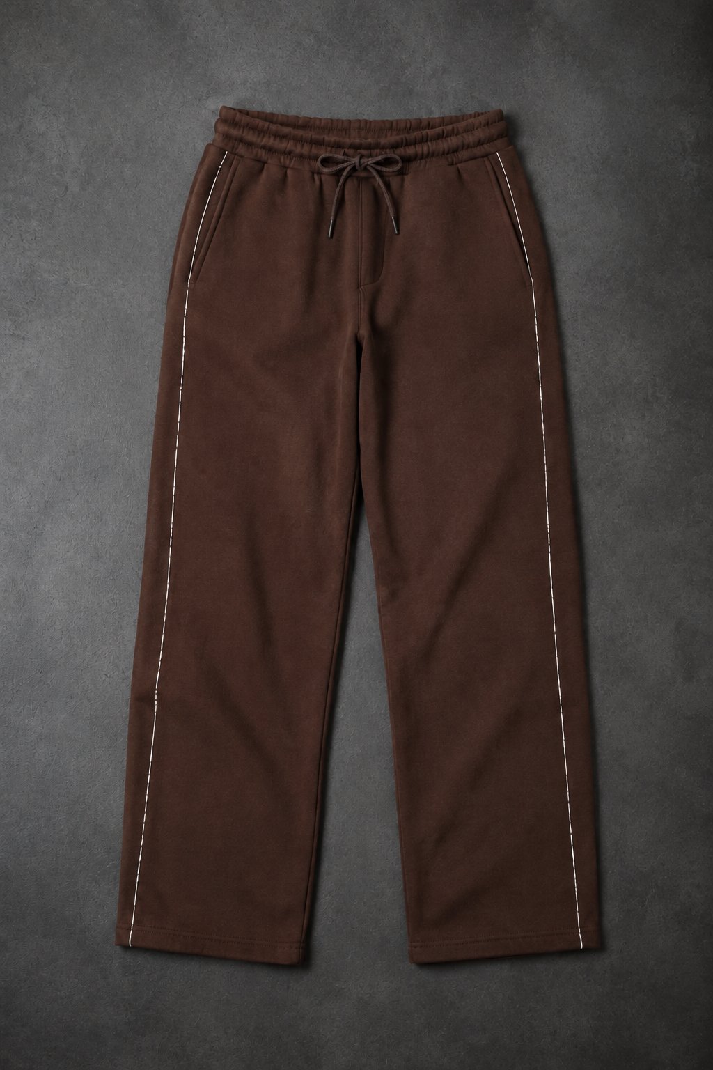 ÇİFT BİYELİ ŞARDONLU BAGGY EŞOFMAN ALTI KAHVE