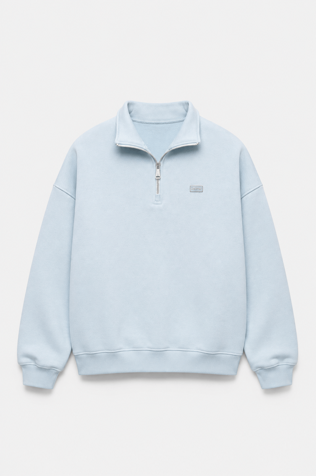 DKPW DEMİR ARMALI YARIM FERMUAR SWEATSHIRT BEBE MAVİ