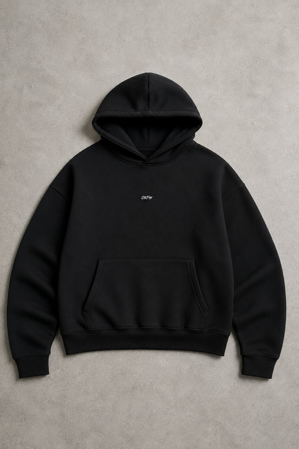 DKPW ENJEKSİYON BASKILI BOXYFİT SWEATSHIRT SİYAH