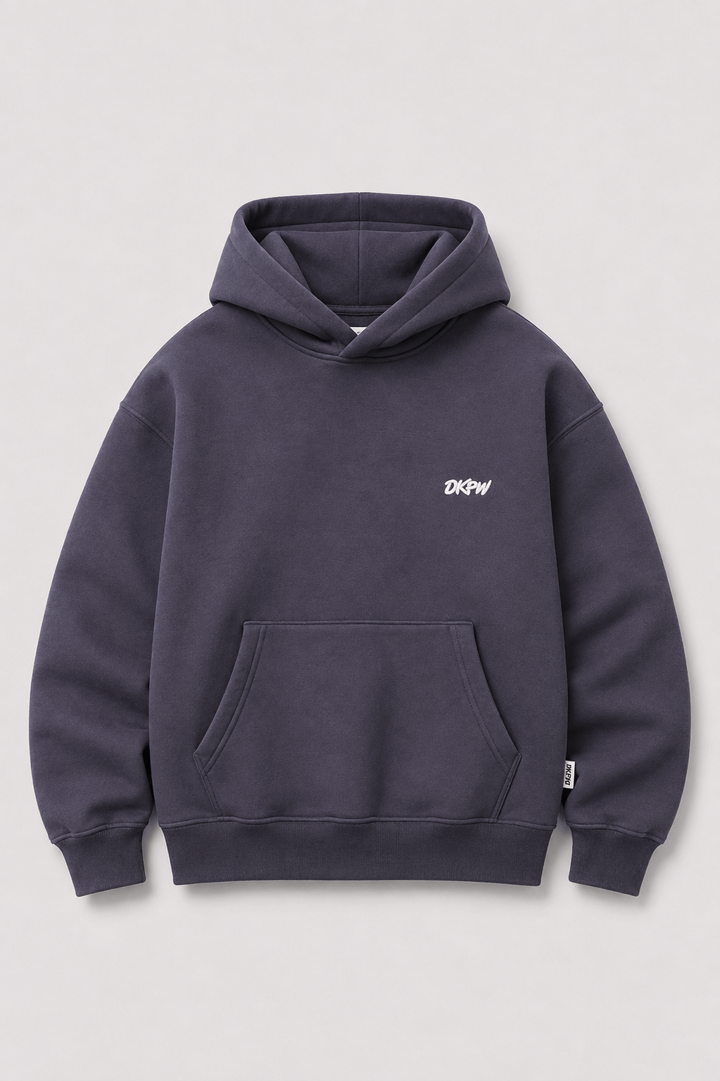 DKPW NAKIŞ DETAYLI BOXYFİT KAPŞONLU SWEATSHİRT ANTRASİT