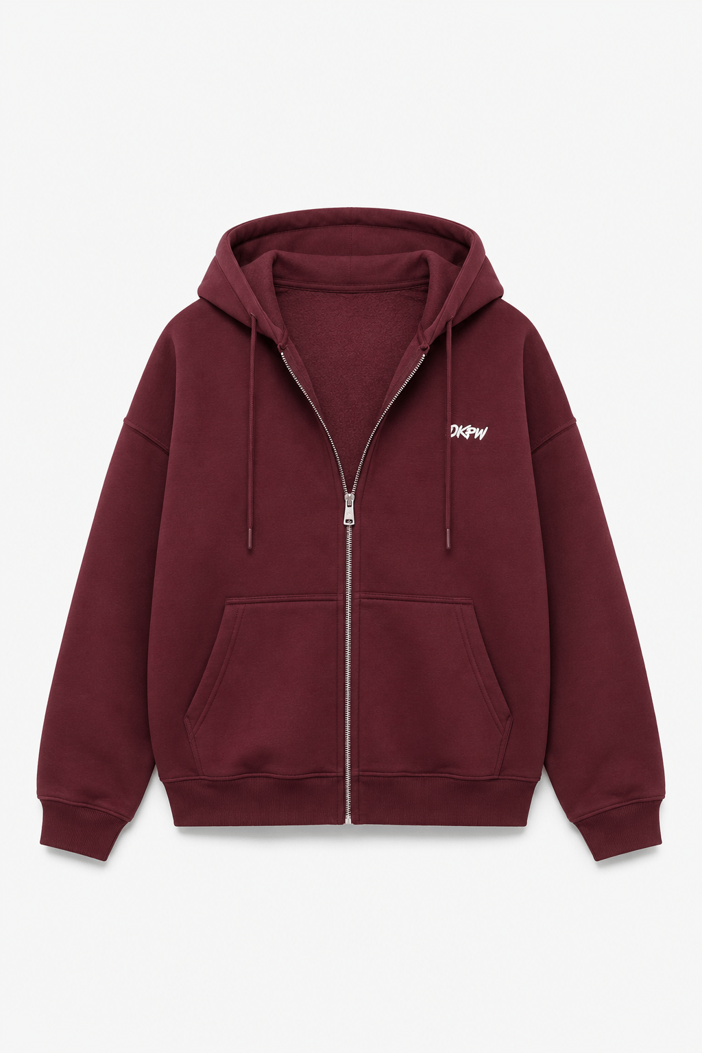 DKPW NAKIŞ DETAYLI OVERSİZE HIRKA BORDO