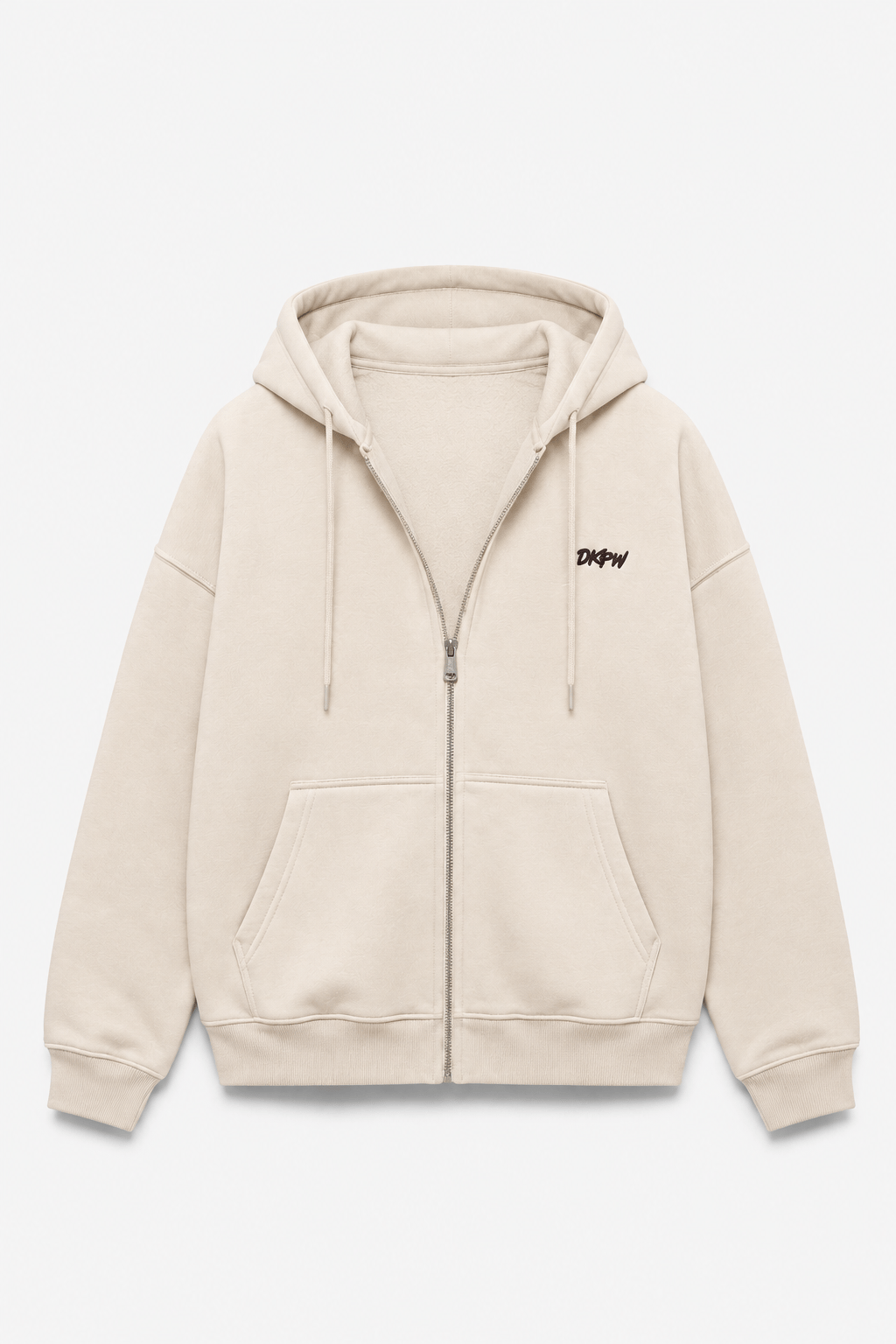 DKPW NAKIŞ DETAYLI OVERSİZE HIRKA KREM