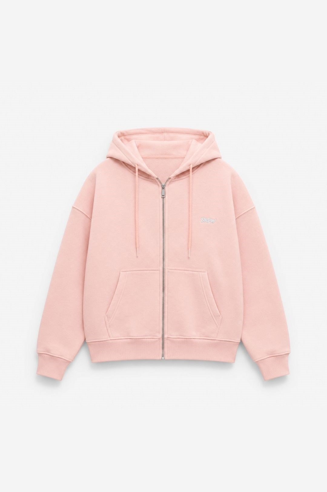 DKPW NAKIŞ DETAYLI OVERSİZE HIRKA PEMBE