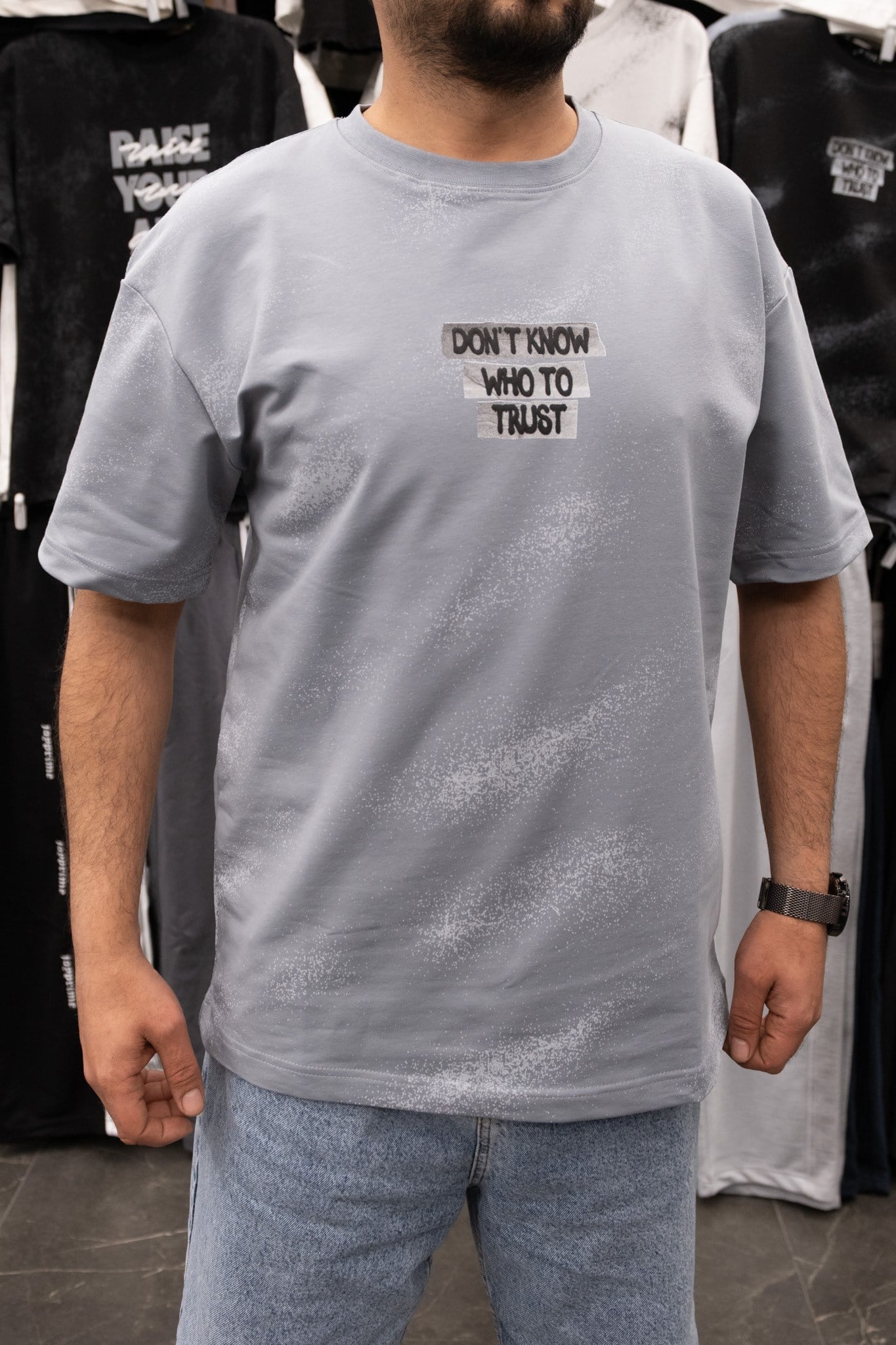 DONT KNOW MAVİ TİŞÖRT