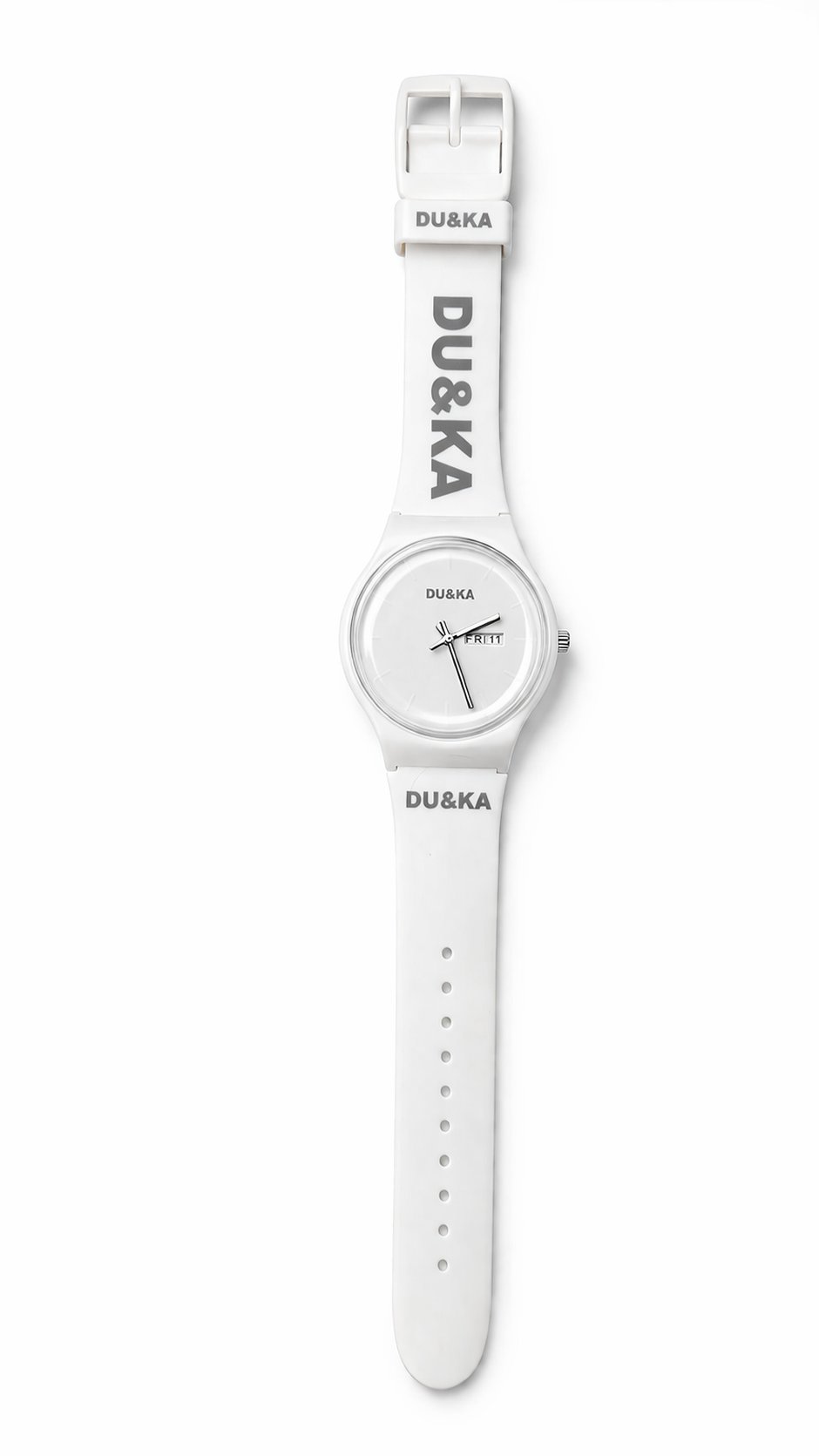DUKA BEYAZ SİLİKON SAAT
