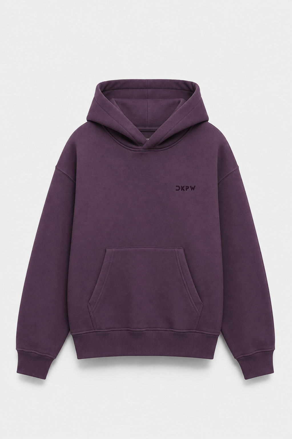 FLOK BASKI DETAYLI BOXYFİT KAPŞONLU SWEATSHIRT MÜRDÜM