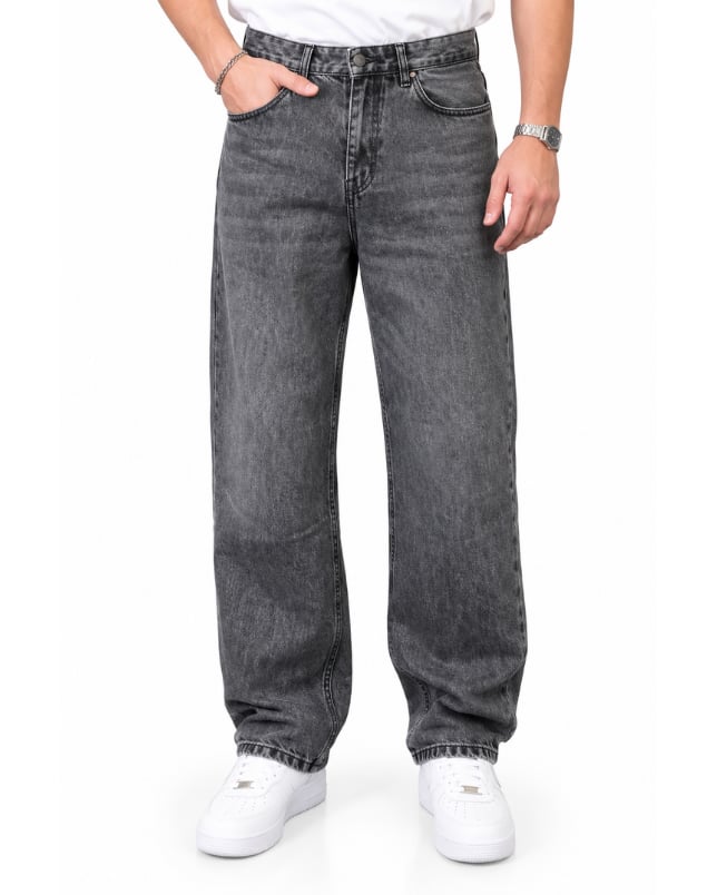 FÜME YIKAMA EFEKTLİ EXTRA BAGGY JEANS