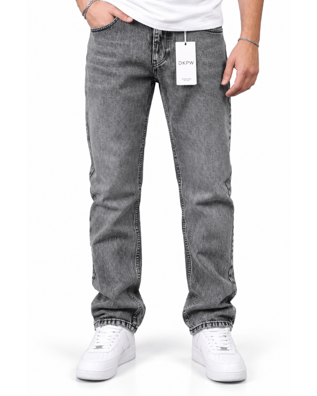 GRİ ESKİTME ORTA PAÇA JEAN