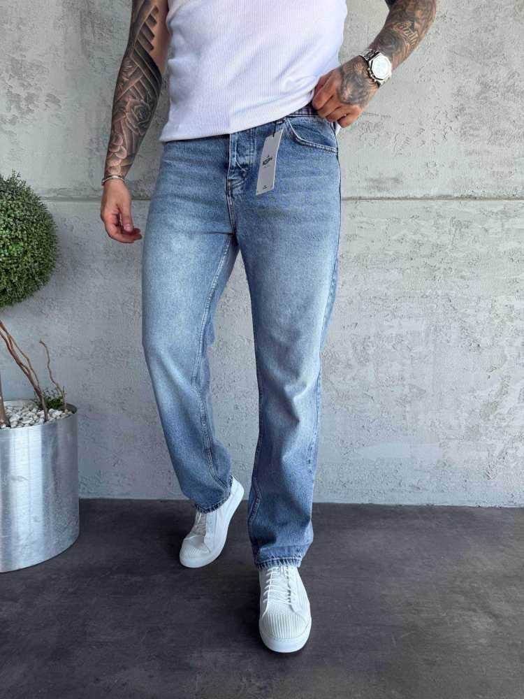 KEPS BAGGY KOT PANTOLON MAVİ