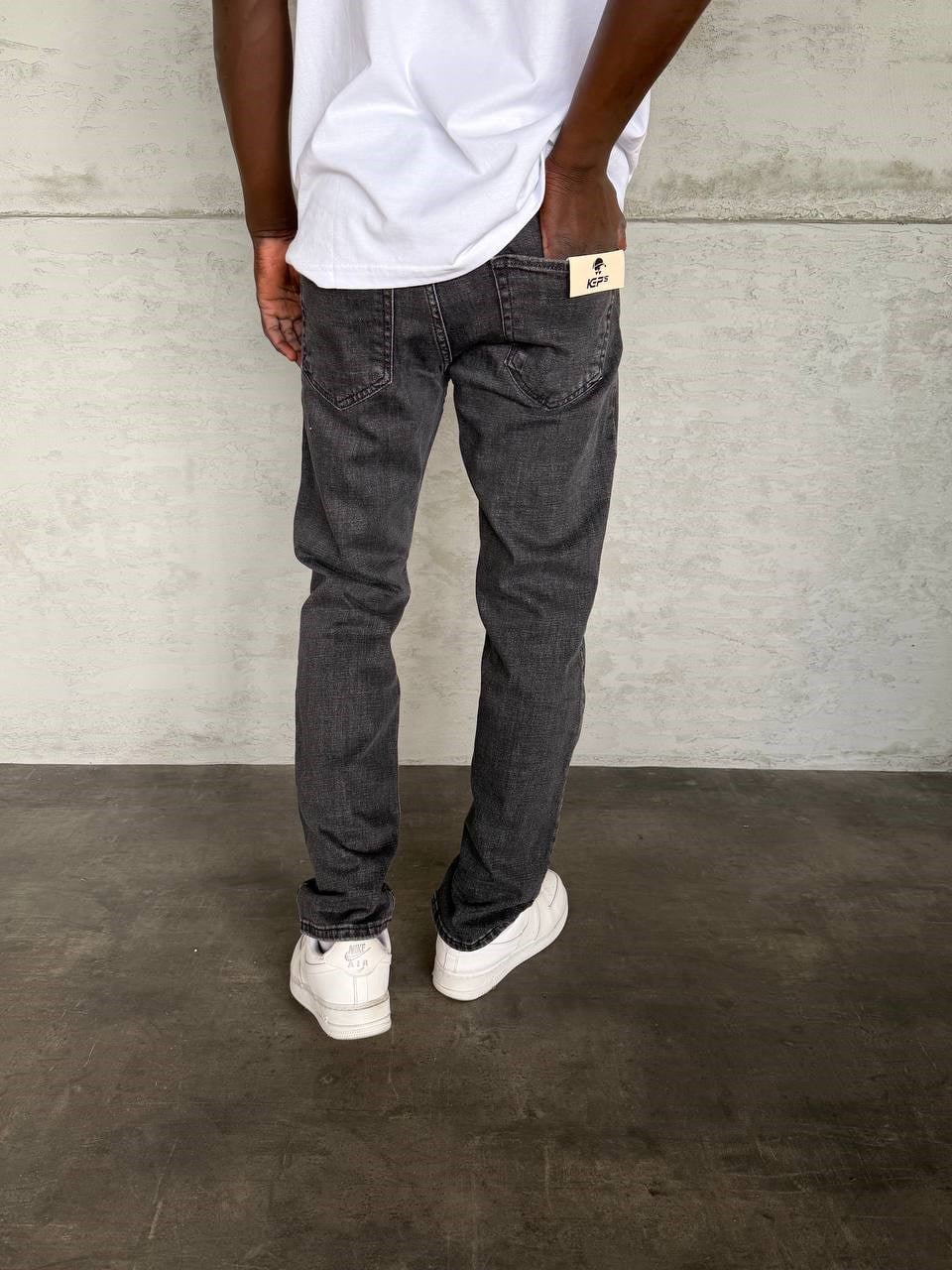KEPS SİYAH YIKAMALI REGULAR PANTOLON