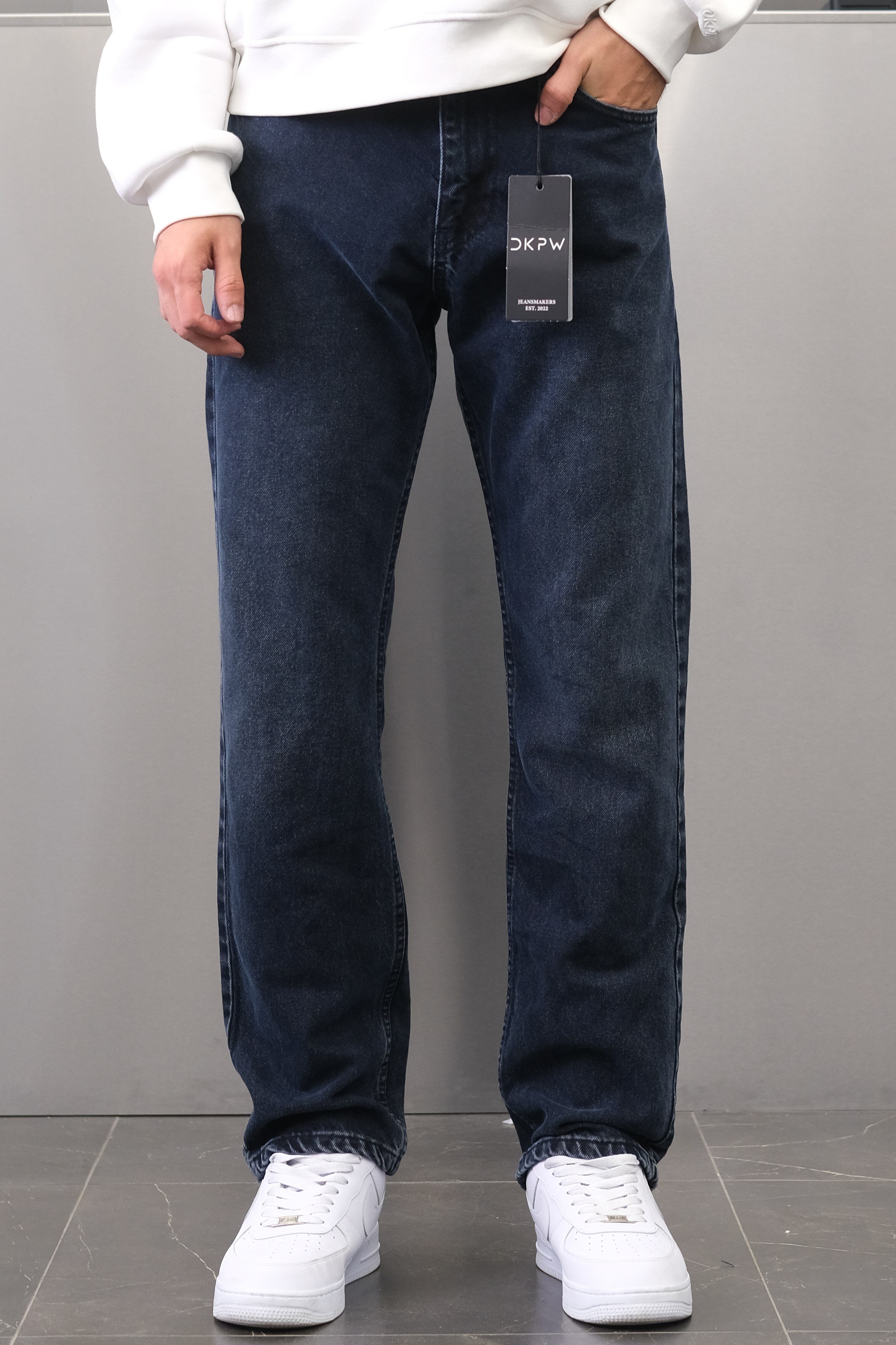 KOYU LACİVERT BAGGY JEANS