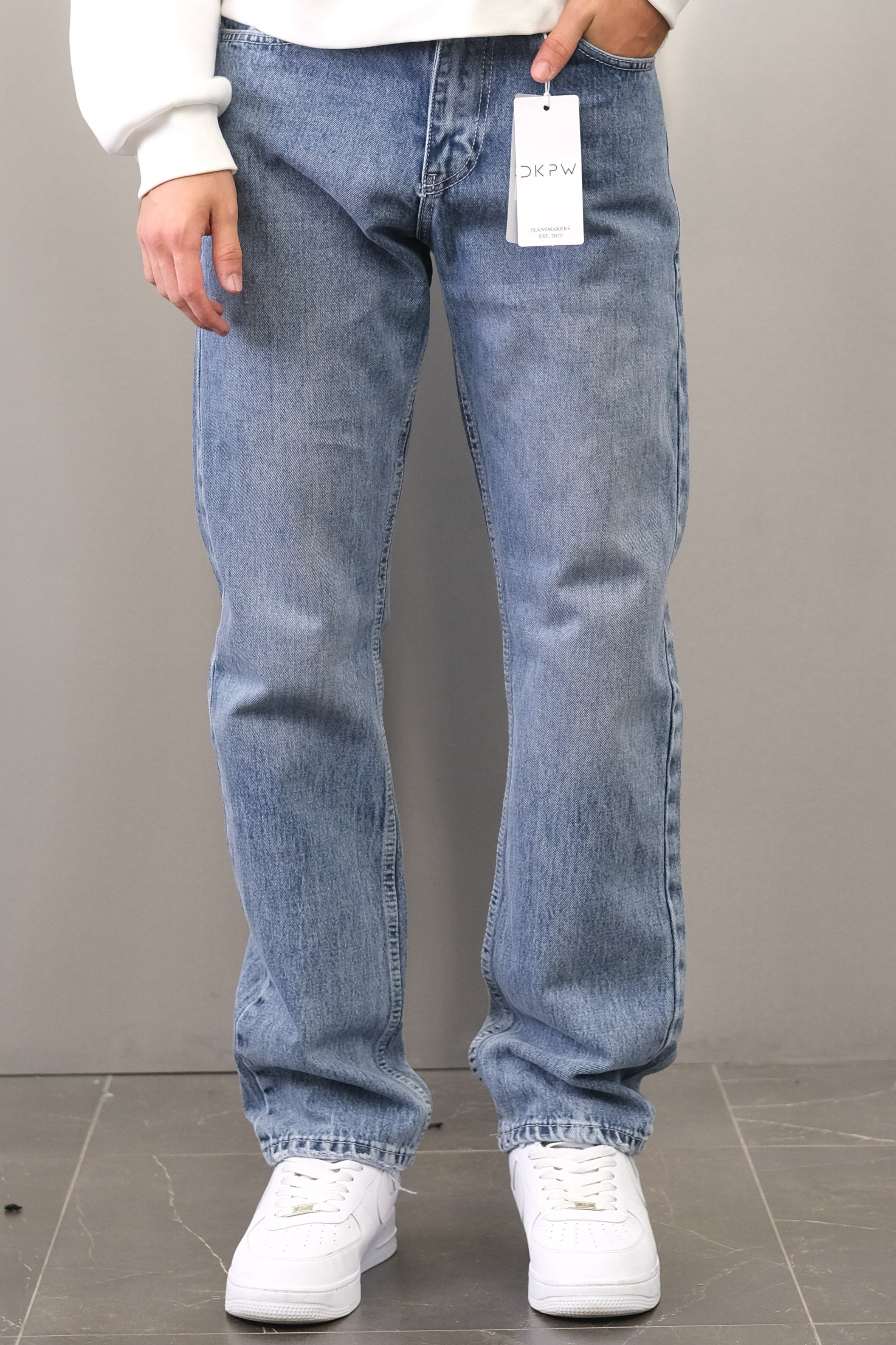 KOYU MAVİ BAGGY JEANS