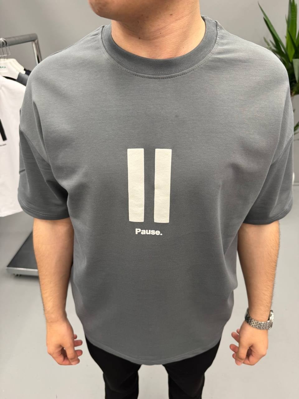 PAUSE TİŞÖRT GRİ