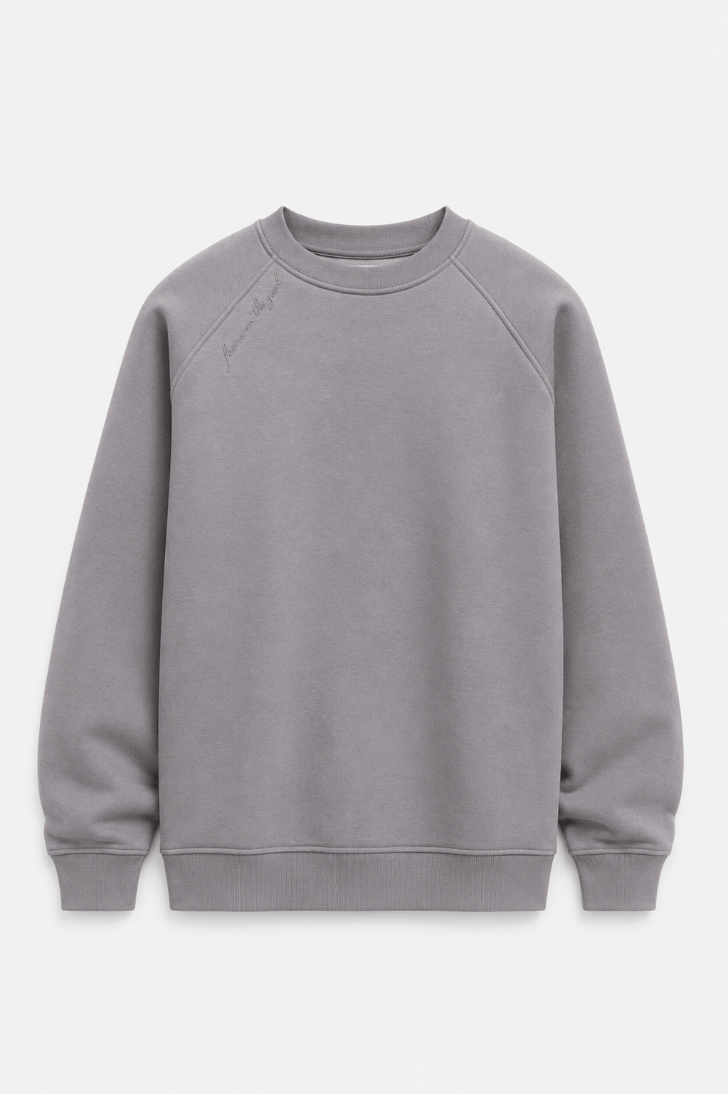 REGLAN KOL BOXYFİT BİSİKLET YAKA SWEATSHİRT FÜME