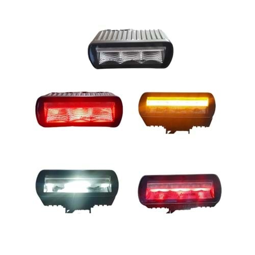 12-24V LED BAR OFF-ROAD (PARK-FREN-SİNYAL-GERİ VİTES) (SARI ÇAKARLI)