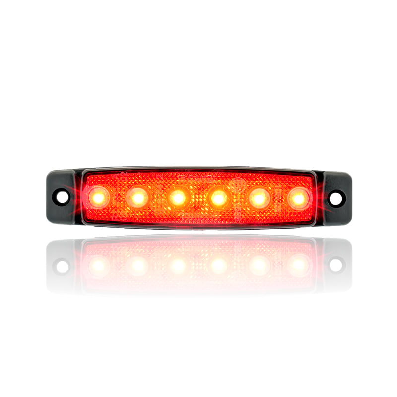 24V 6 Ledli Kırmızı Parmak Lamba - SBB24R6