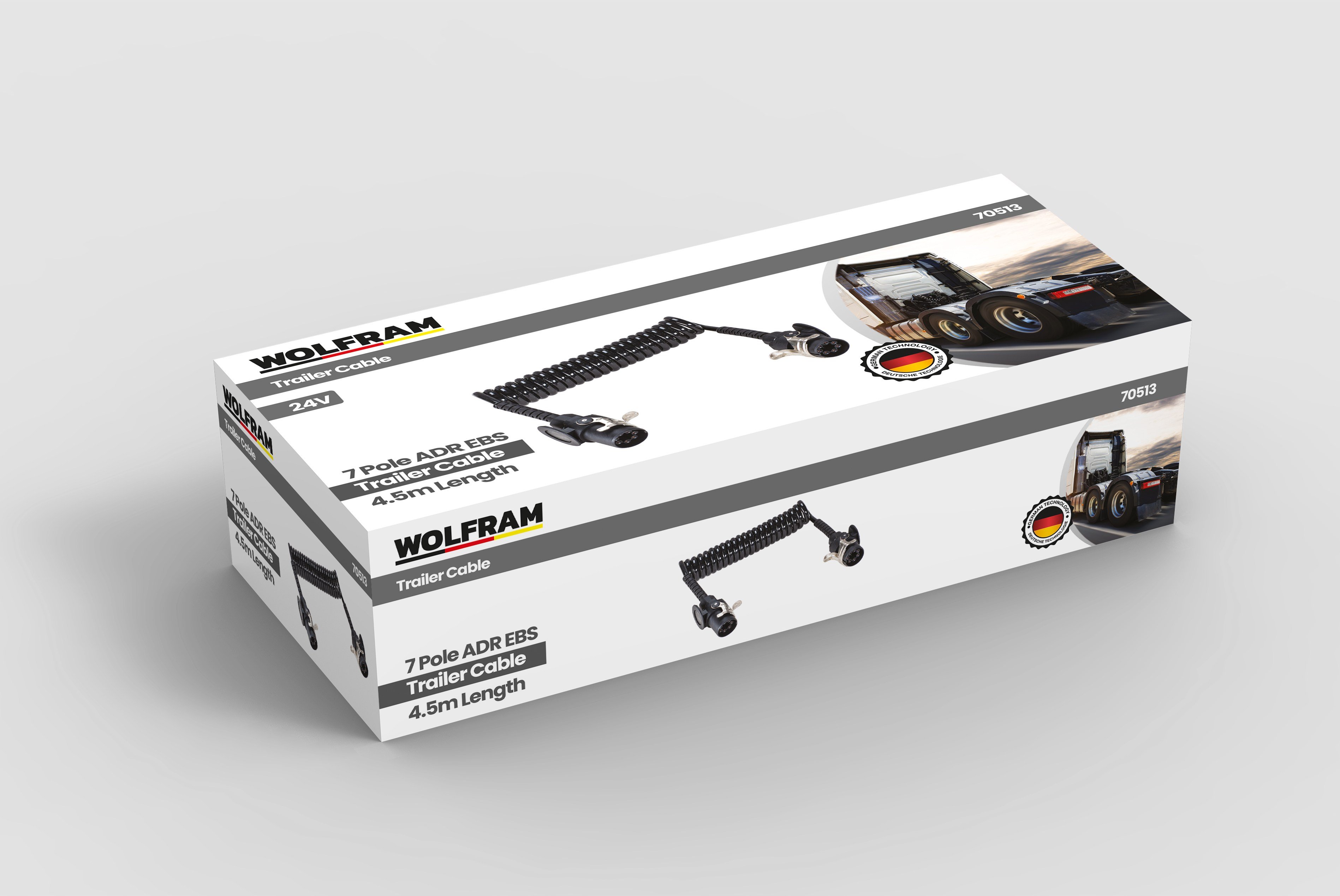 7'li ADR Standart EBS Tır Dorse Kablosu - WOLFRAM 70513