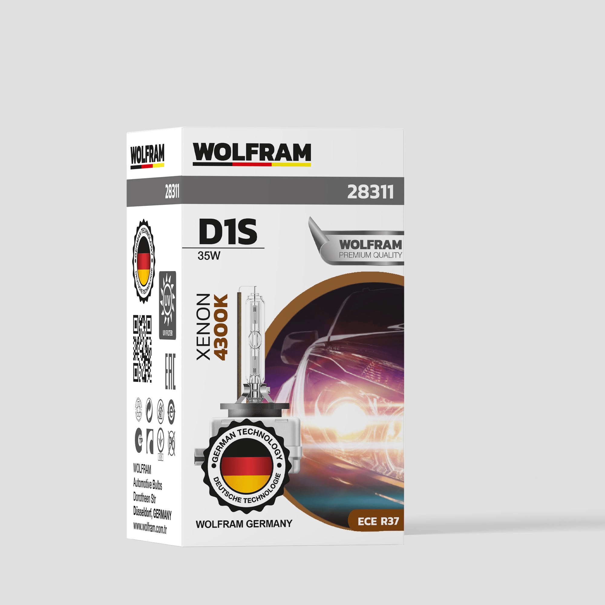 D1S Xenon Ampul Standart Işık 12V 35W - WOLFRAM 28311