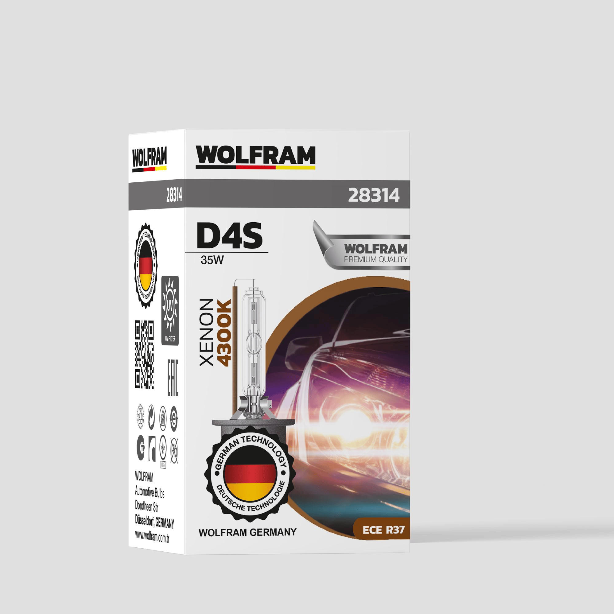 D4S Xenon Ampul Standart Işık 12V 35W - WOLFRAM 28314