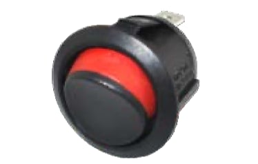 ENG PRO Açma -kapama anh.Tuşlu yuvarlak MİNİ KIRMIZI Kenar 12V 20A PRO PB 0309