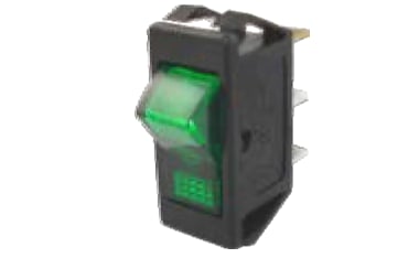 ENG PRO Işıklı açma-kapama anahtarı MİDİ 12V 10A YEŞİL PRO PB 0303