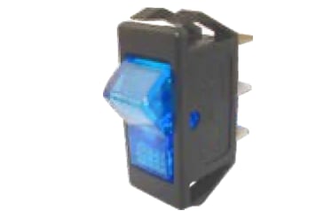 ENG PRO Işıklı açma-kapama anahtarı MİDİ 12V 10A MAVİ PRO PB 0304