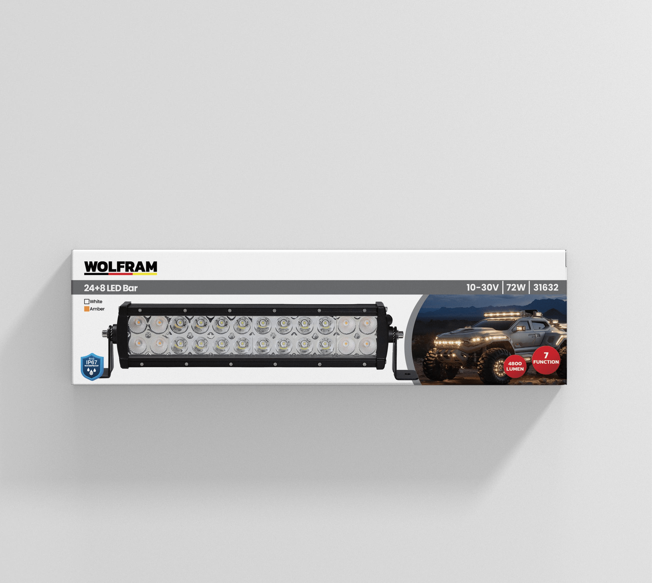 Led Bar Beyaz+Turuncu 7 Fonksiyonlu 32 Cm