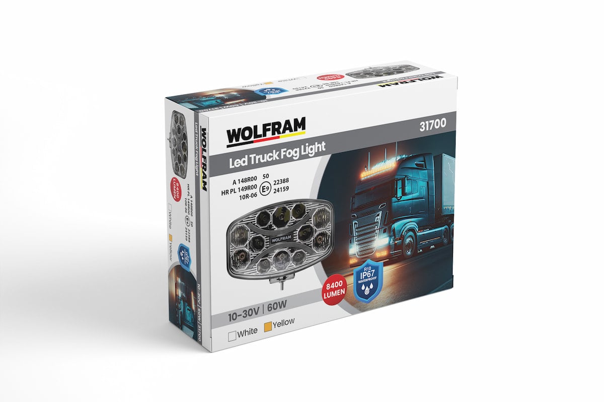 Ledli Sis Lambası (Dikdörtgen) 60 Watt Sarı - Beyaz E9 Belgeli - WOLFRAM 31700