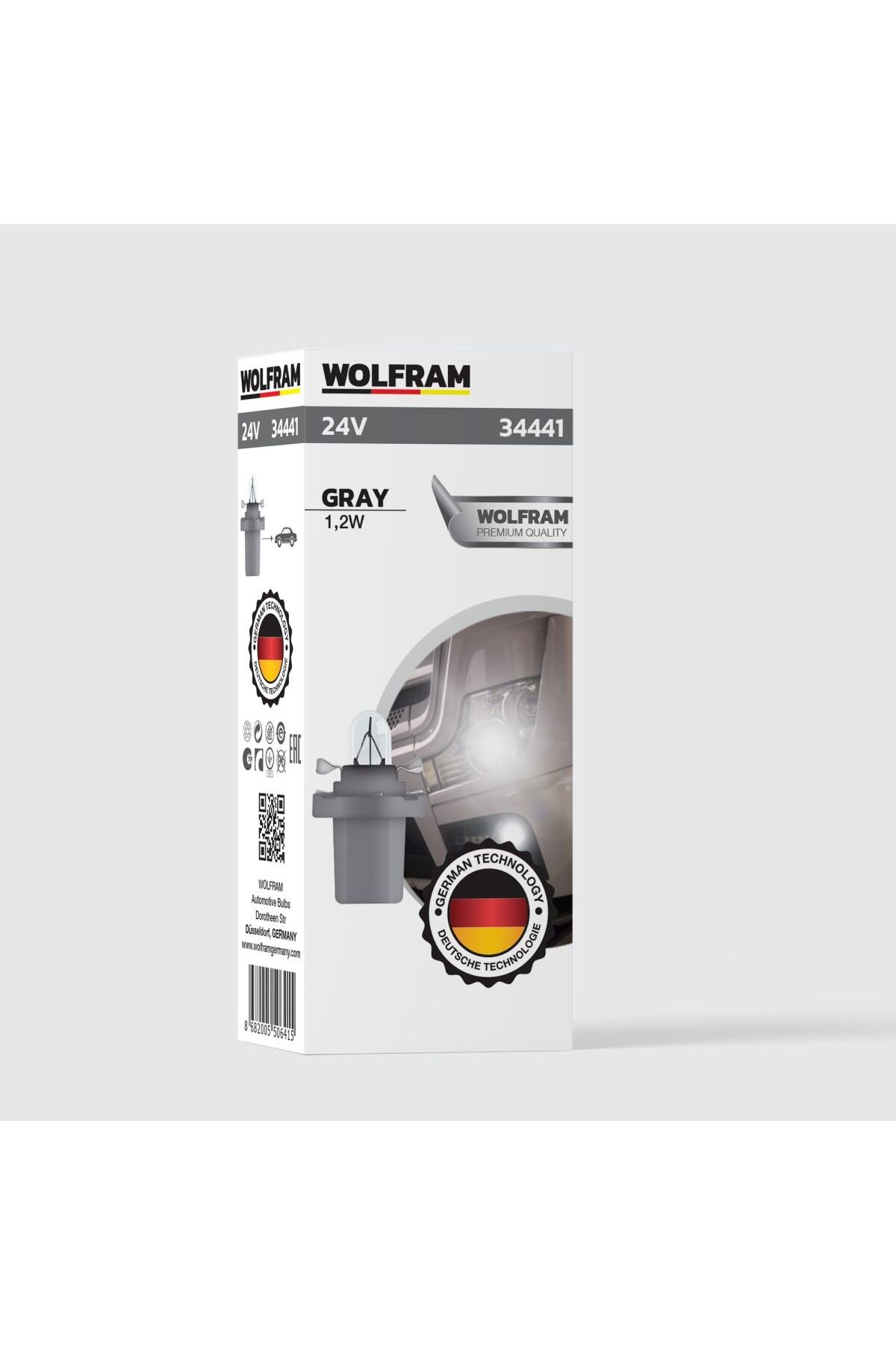 MF Duylu Gösterge Ampulleri Gri 24V 1,2W (1 Paket 10 Adet) - 34441